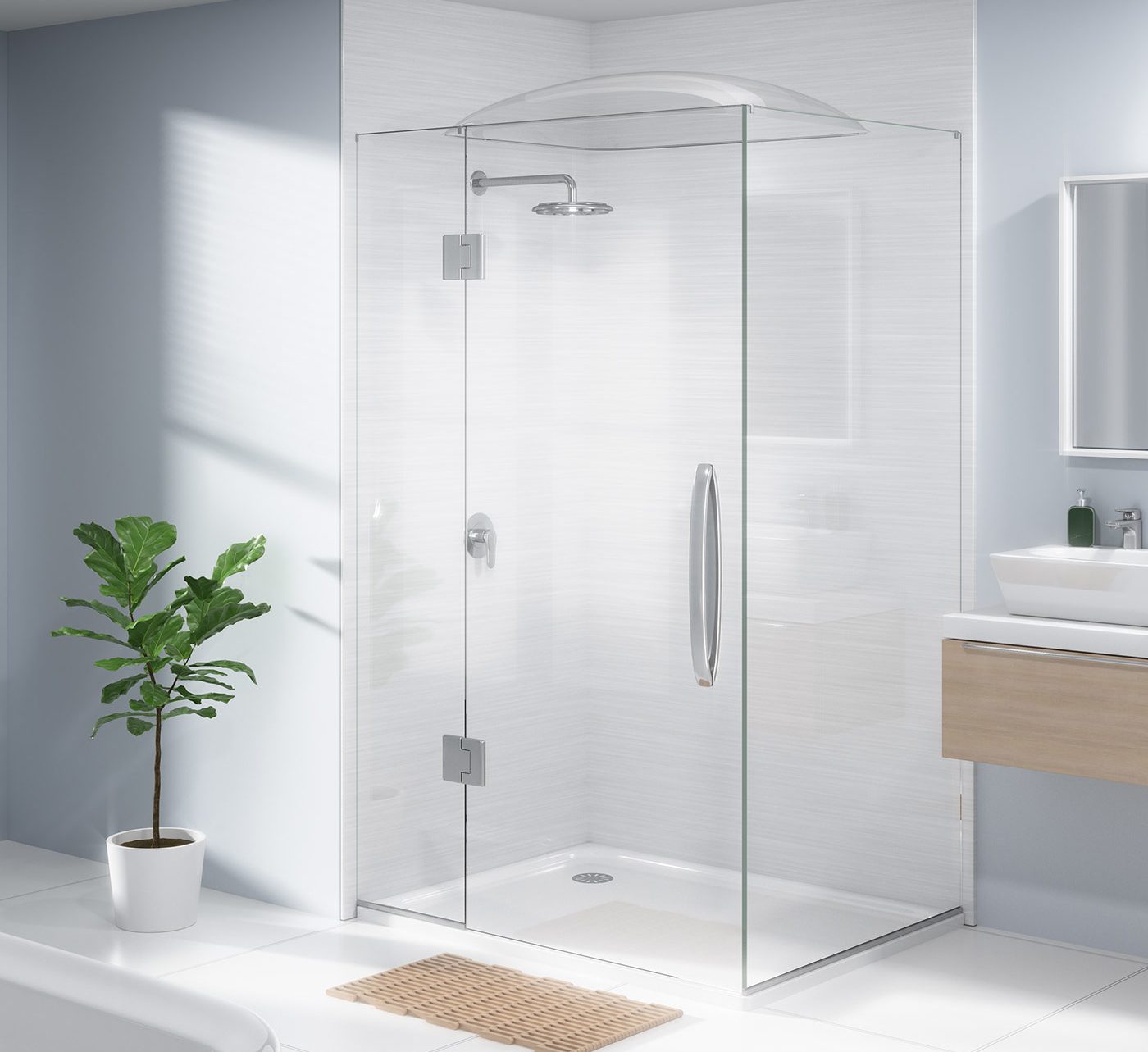 showerdome rectangle rcl x